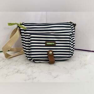 Lily Bloom Navy Stripe Crossbody Purse - Recycled Material